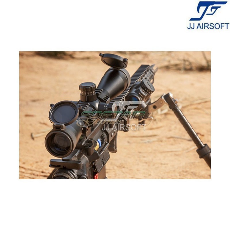 Ottica 3.5-10×40 E-SF rosso/verde reticolo NERA jj airsoft (ja-5305-bk)