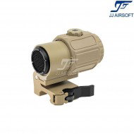 Magnifier G43 3x TAN con killflash jj airsoft (ja-5390-tan)