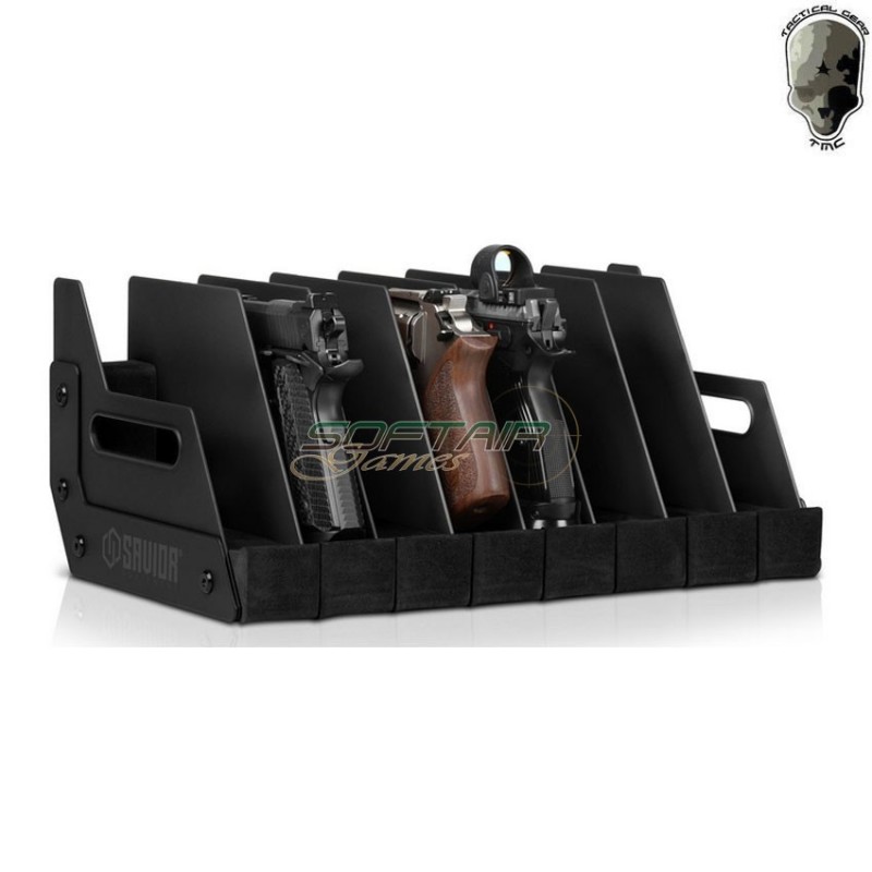 Box porta pistole da 8 posti savior tmc (svr-rk-hd-x8-bk)