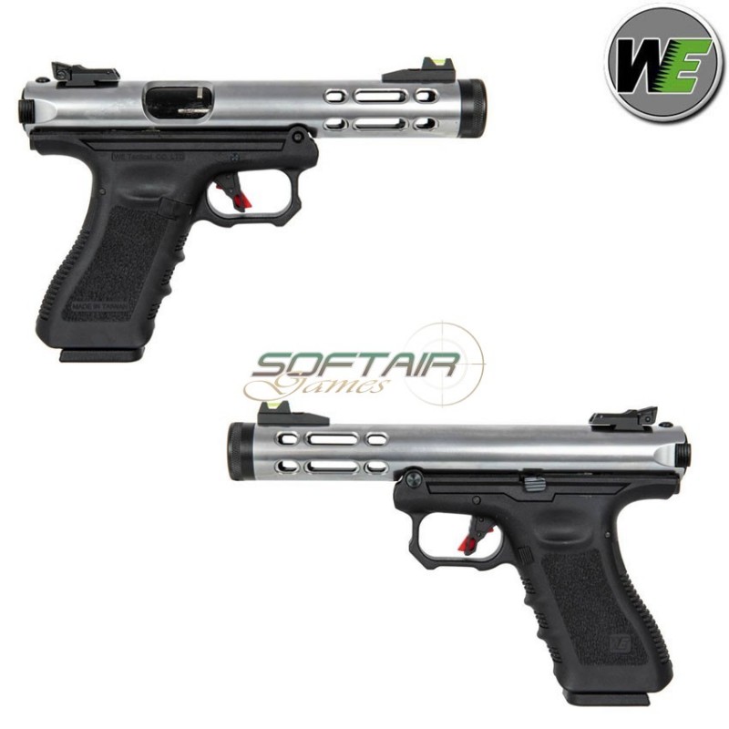 Pistola a GAS GALAXY G. metal slide full auto ARGENTO we (we-032540)