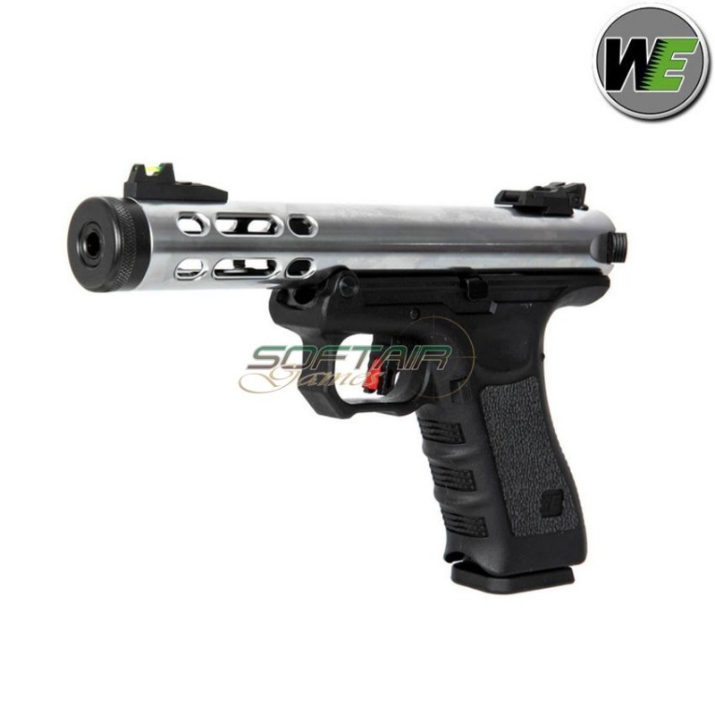 Pistola a GAS GALAXY G. metal slide full auto ARGENTO we (we-032540)