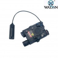 Peq15 la5 BLACK BLUE laser & led flashlight wadsn (wdx003-bk)