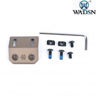 LOC & Keymod Mini Offset Flashlight Base DARK EARTH per M300/M600 wadsn (wd02004-de)