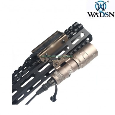 20mm weaver CNC Pocket Panel DARK EARTH per Flashlight Pressure Pad wadsn (wd02006-de-lo)