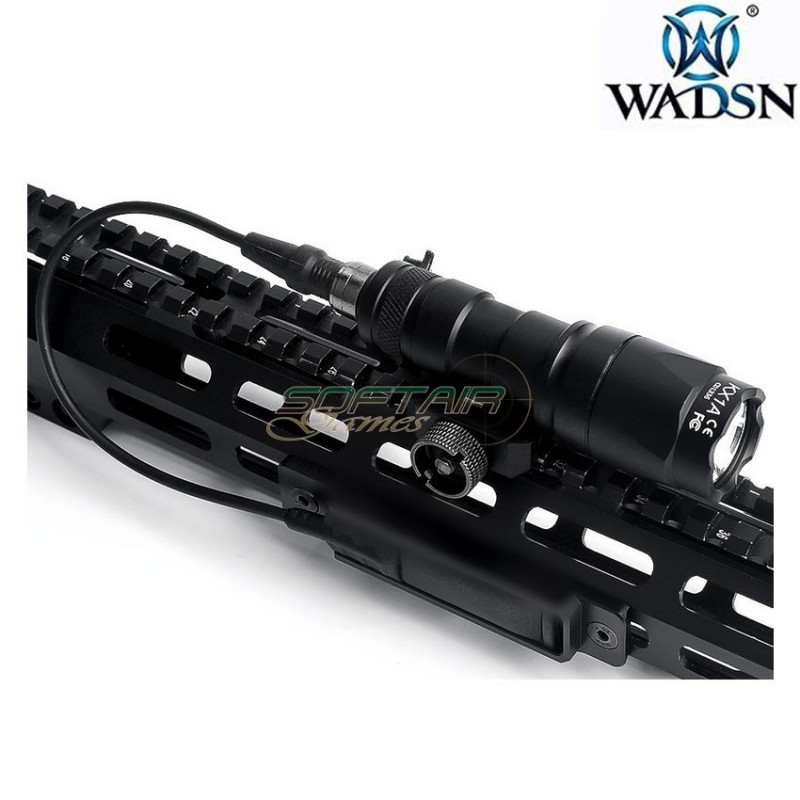 LOC & Keymod CNC pocket panel NERO per Flashlight Pressure Pad wadsn (wd02007-bk-lo)