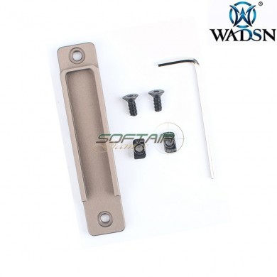 LOC & Keymod CNC pocket panel DARK EARTH per Flashlight Pressure Pad wadsn (wd02007-de-lo)