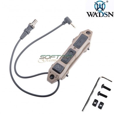 Controllo remoto doppia funzione DARK EARTH per torcie & PEQ device 2.5mm plug wadsn (wd07004-de-lo)
