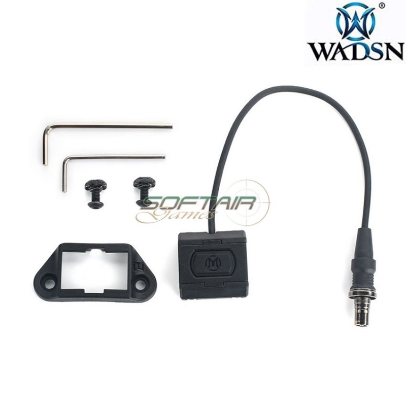 Controllo remoto MOD NERO per torcie wadsn (wd07019-bk-lo)