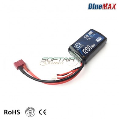 Batteria Lipo Connettore DEANS 7.4v X 1200mah 20c Peq Micro Type Bluemax-power® (bmp-7.4x1200-peq-mds)