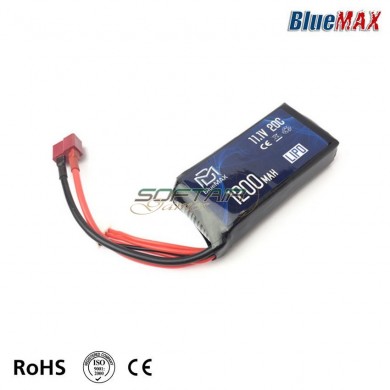 Lipo Battery DEANS Connector 11.1v X 1200mah 20c Peq Type Bluemax-power® (bmp-11.1x1200-peq-ds)