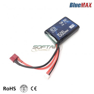 Batteria Lipo Connettore DEANS 7.4v X 1500mah 20c Peq Type Bluemax-power® (bmp-7.4x1500-peq-ds)