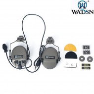 Headset basic version HI-THREAT 1 style FOLIAGE GREEN for helmet wadsn (wz188-fg)