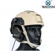 Headset basic version HI-THREAT 1 style TYPE 2 BLACK for helmet wadsn (wz173-bk)
