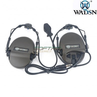 Headset basic version HI-THREAT 1 style TYPE 2 OLIVE DRAB for helmet wadsn (wz173-od)