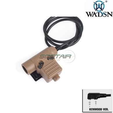PTT u94 DARK EARTH military standard version for KENWOOD wadsn (wz113-de-ken)