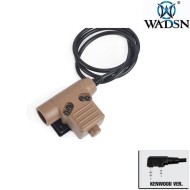 PTT u94 DARK EARTH military standard version per KENWOOD wadsn (wz113-de-ken)