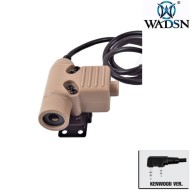 PTT u94 BLACK ORIGINAL version for KENWOOD wadsn (wc001-bk-ken)