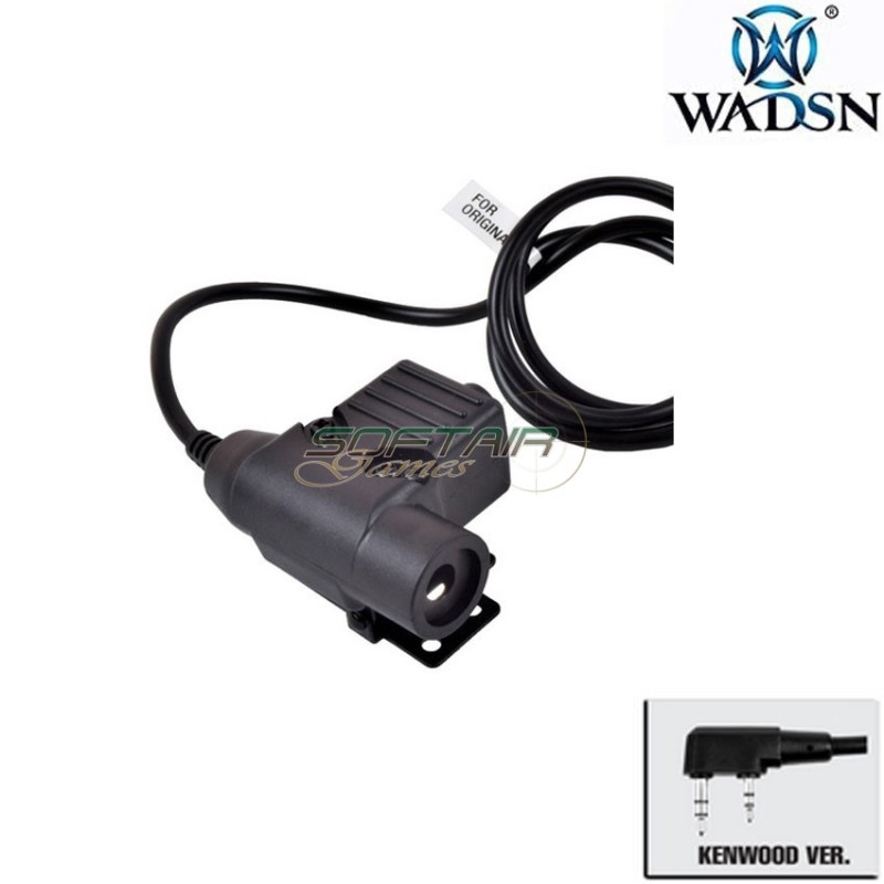 PTT u94 NERO ORIGINAL version per KENWOOD wadsn (wc001-bk-ken)