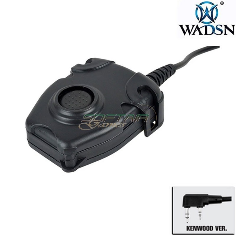 PTT pelt. style NERO ORIGINAL version per KENWOOD wadsn (wc002-bk-ken)