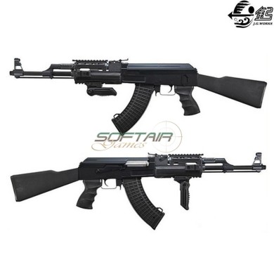 Electric rifle Ak47 Ras Tactical full metal BLACK Jing Gong (jg-0512m)
