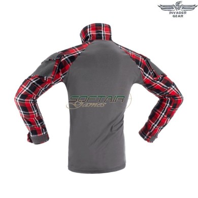 Flannel COMBAT shirt ROSSA invader gear (ig-fla-rd)