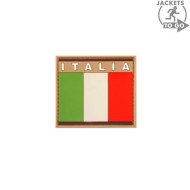 Patch 3d pvc ITALIA flag DESERT jacket to go (jtg-7120)