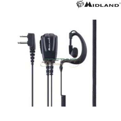 Microfono auricolare ptt MA21-Secure TX midland (c1543)