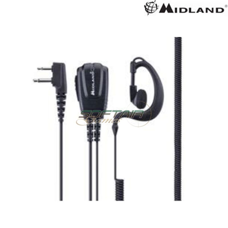 Microfono auricolare ptt MA21-Secure TX midland (c1543)