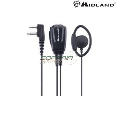 Microfono auricolare ptt MA24-Secure TX midland (c1544)