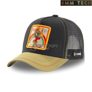 Baseball cap MARTIAN style NERO 6MM TECH (6mmt-89-bk)