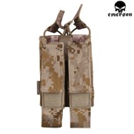 Double Fast Mag Pouch Mp7/thompson/mp40 Aor1 Emerson (cod.em6360aor1)