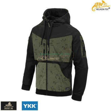 ROGUE Hoodie FullZip Black/Desert Night Camo Helikon-tex® (ht-bl-rhf-po-010la)