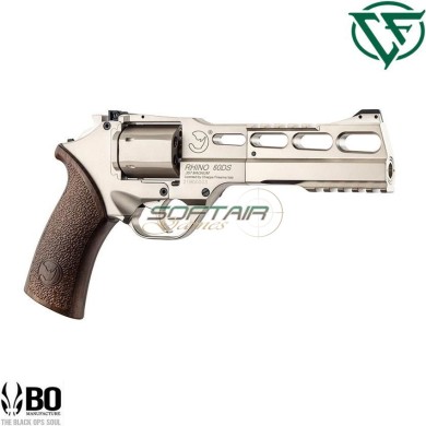 Revolver a co2 60ds 6" full metal SILVER RHINO BO Chiappa Firearms (cf-444.121)