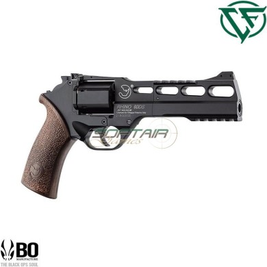 Revolver a co2 60ds 6" full metal BLACK RHINO BO Chiappa Firearms (cf-444.118)