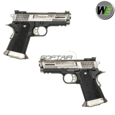 Pistola A Gas BRONTOSAURUS Hi-capa 3.8 E Force Gen2 Silver Scarellante We (we-wh8wet-2)