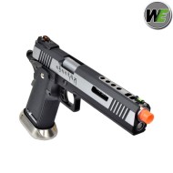 Pistola a gas i.rex hi-capa 6" silver + silver barrel we (we-wh18-2tsv)