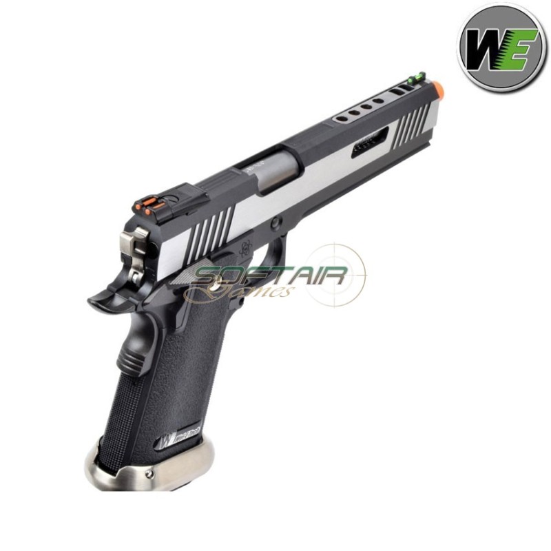 Gas pistol i.rex hi-capa 6" silver + silver barrel We (we-wh18a2-2tsv)