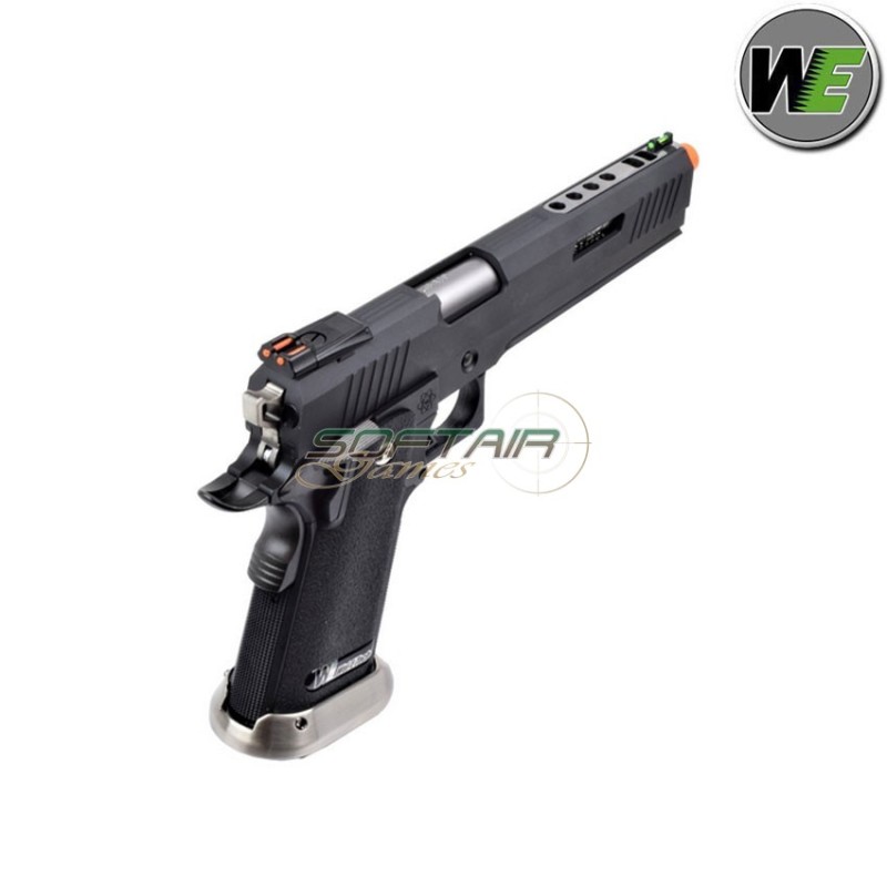 Pistola a gas i.rex hi-capa 6" black + silver barrel we (we-wh18a2-bksv)