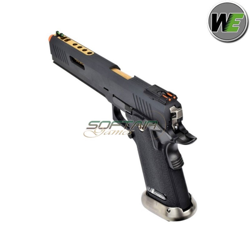 Pistola a gas i.rex hi-capa 6" black + gold barrel we (we-wh18a2-bkgd)