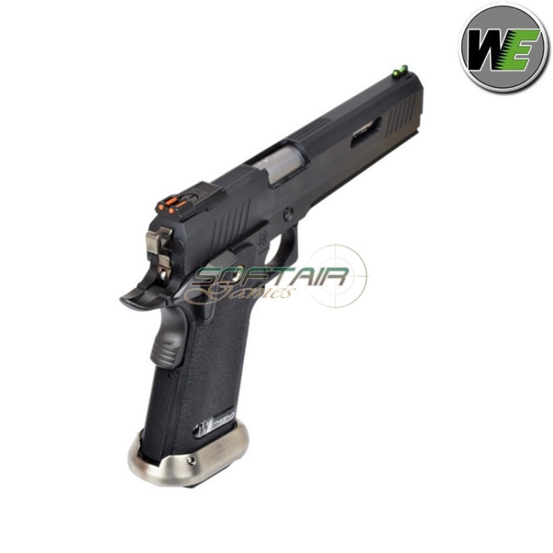 Gas pistol i.rex hi-capa 6" black + silver barrel We (we-wh18b2-bksv)