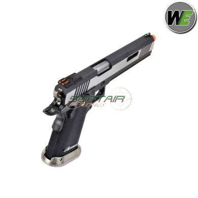 Gas pistol i.rex hi-capa 6" silver + silver barrel We (we-wh18b2-2tsv)