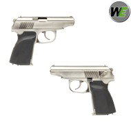 Gas pistol i.rex hi-capa 6" silver + silver barrel We (we-wh18b2-2tsv)