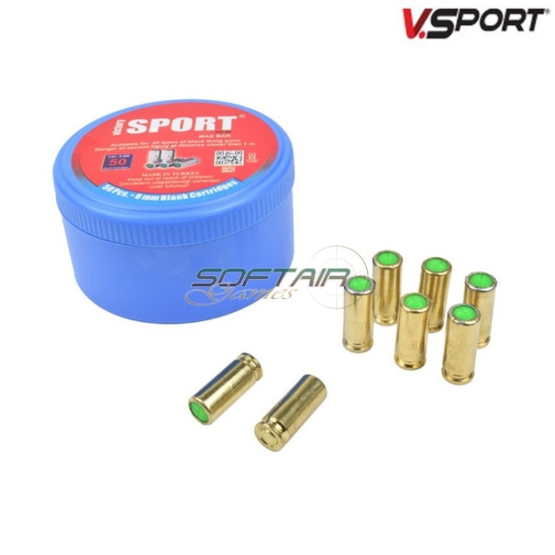 Munizioni a salve 8mm 50 pezzi victory sport (vs8)
