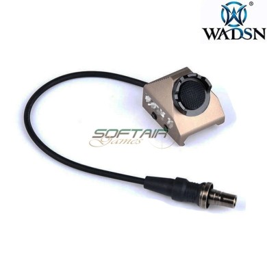 Tactical UT button 20mm rail SF plug remote switch DARK EARTH wadsn (wd07010-de-lo)