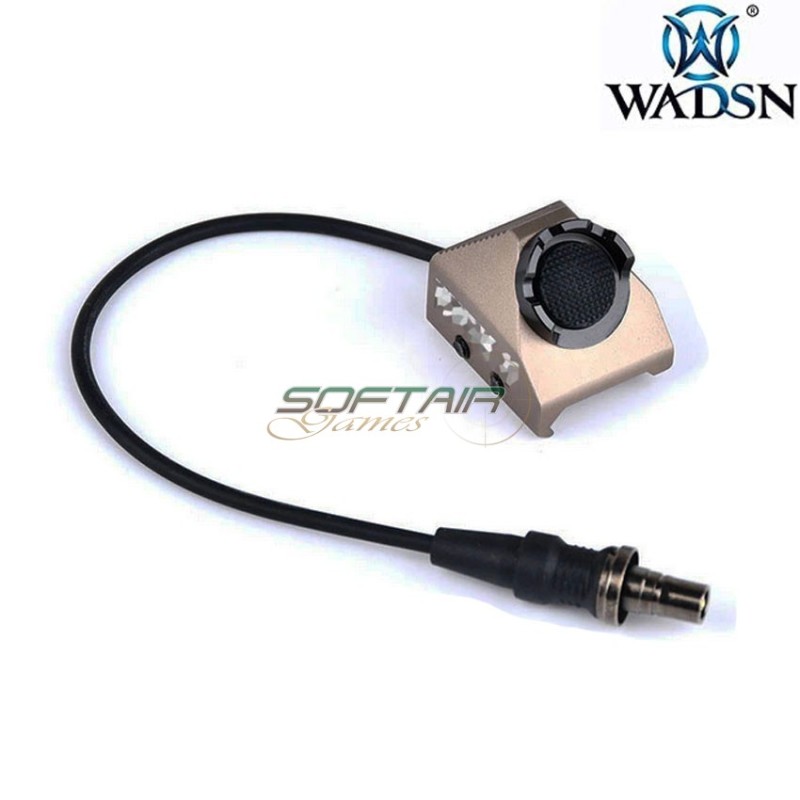 Tactical UT button 20mm rail SF plug remote switch DARK EARTH wadsn (wd07010-de-lo)