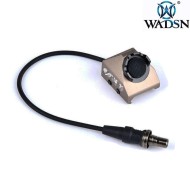 Tactical UT button 20mm rail 2.5mm plug remote switch BLACK wadsn (wd07011-bk-lo)