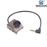 Tactical UT button 20mm rail 2.5mm plug remote switch BLACK wadsn (wd07011-bk-lo)