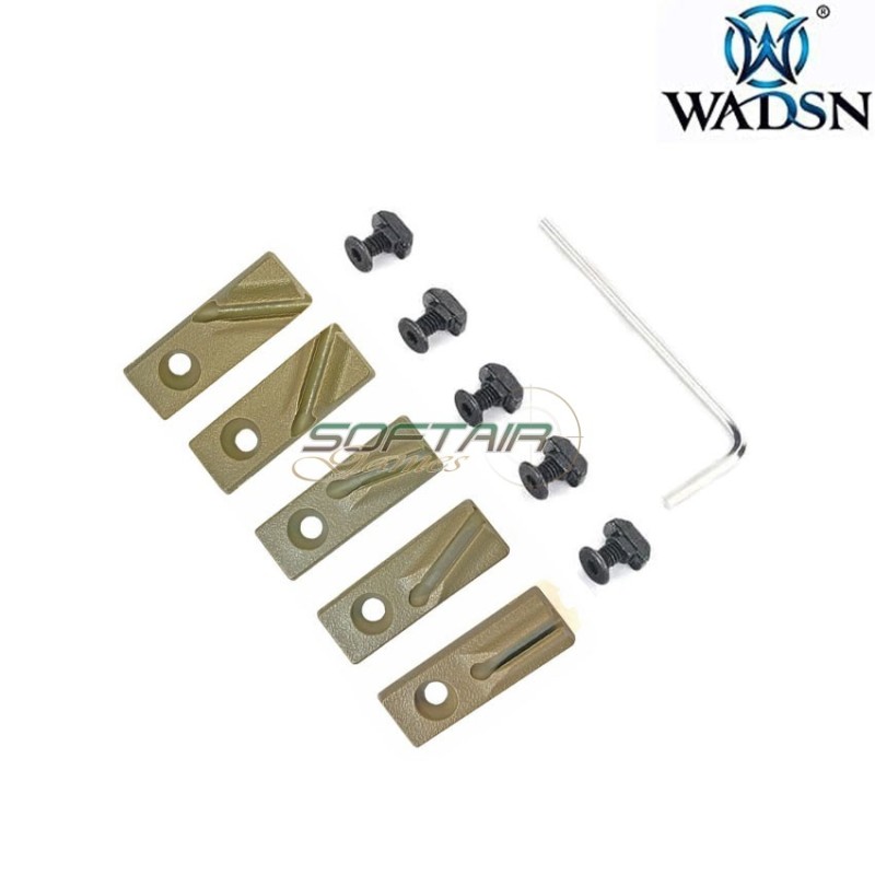 LC Emissary development cable clip set 5pcs DARK EARTH wadsn (wd07009-de)