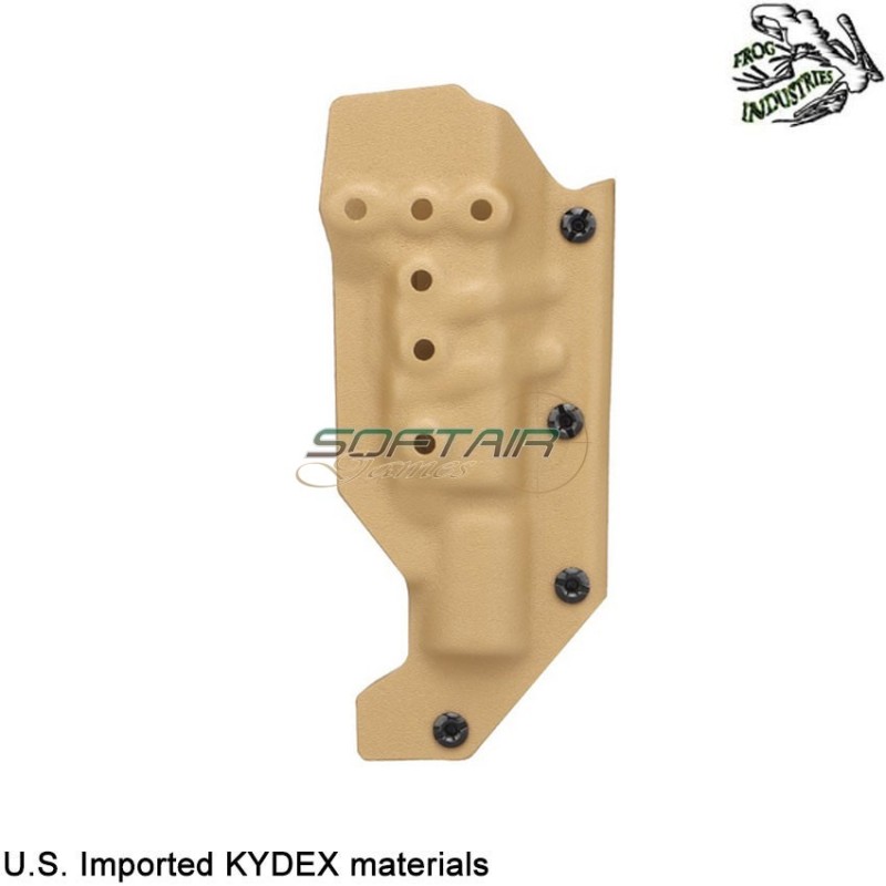 Holster quick pull TYPE 1 X300 TAN U.S. KYDEX for GLK/VP9/PPQ/CZ frog industries® (fi-wo-gb04t)