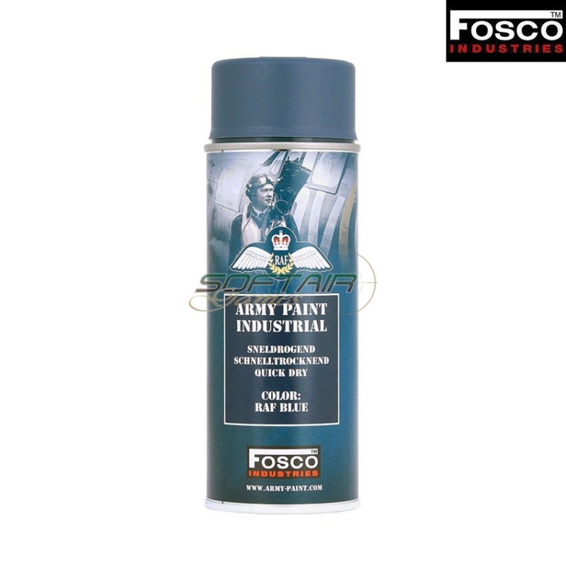 Spray army paint R.A.F. BLUE fosco industries (fo-469312-rb)